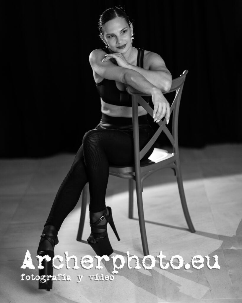 Olha Marchenko (3), dancer in the studio