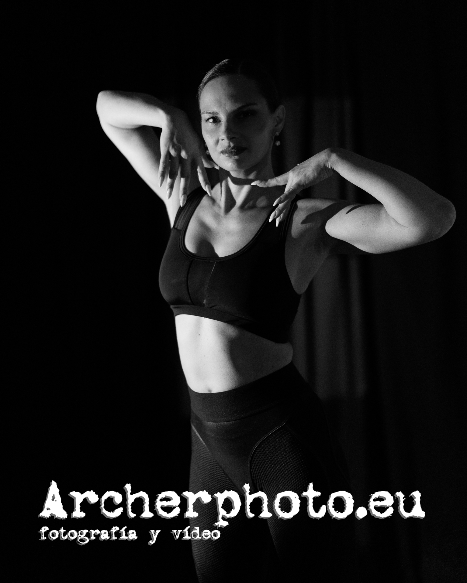 Olha Marchenko (3), dancer in the studio